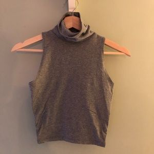 Turtle Neck Crop Tee